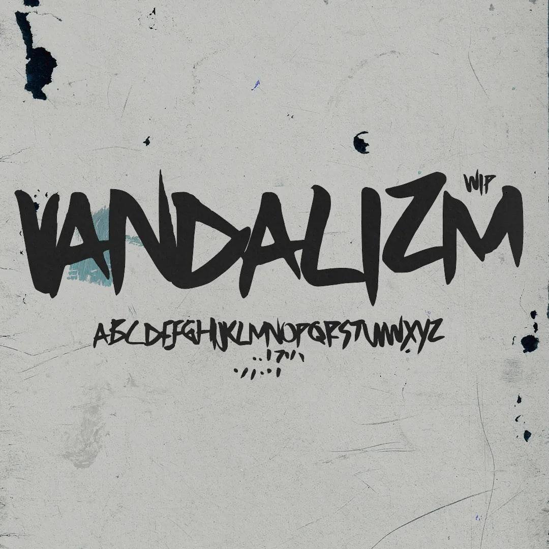 Download Vandalizm Font Beta Free - Unique Graffiti Style