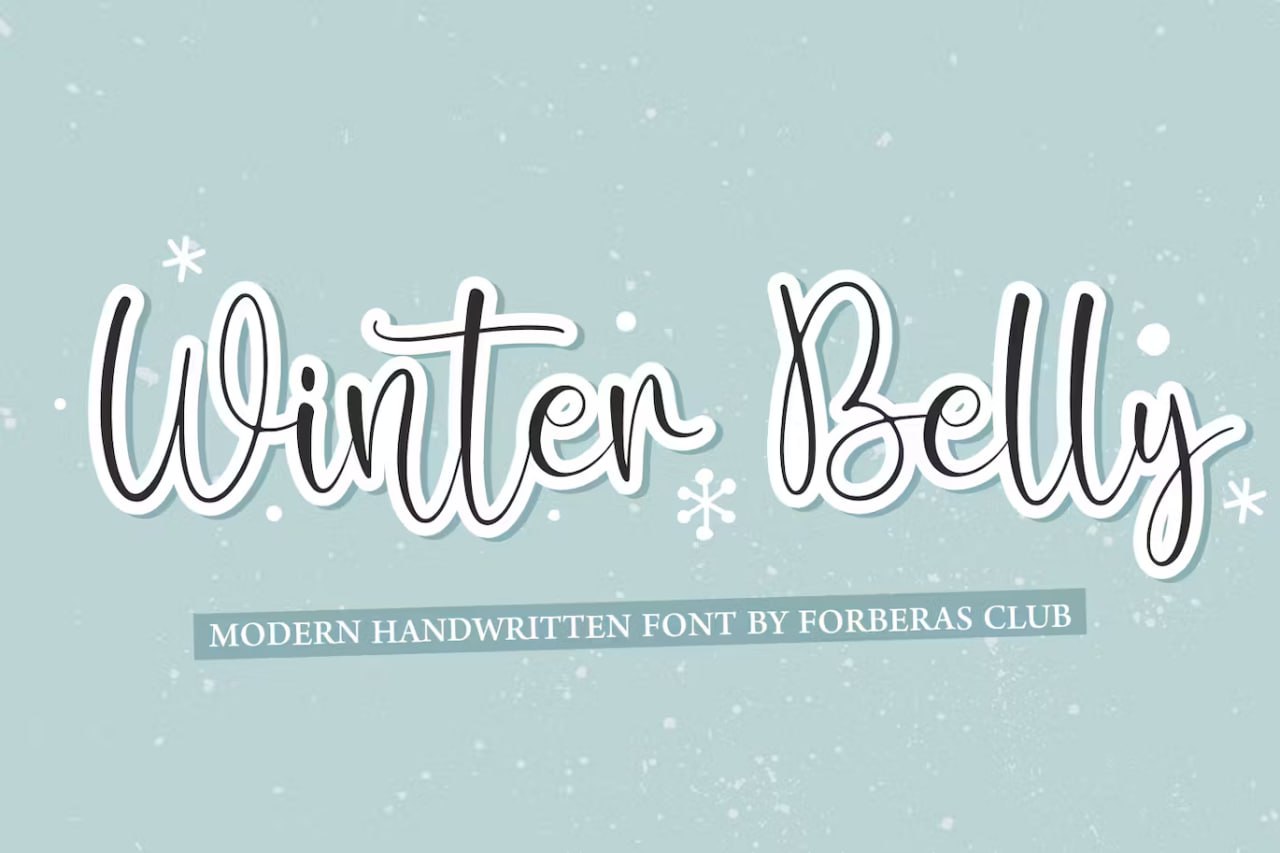 Download Winter Belly Font Free - Cozy Handwritten Style