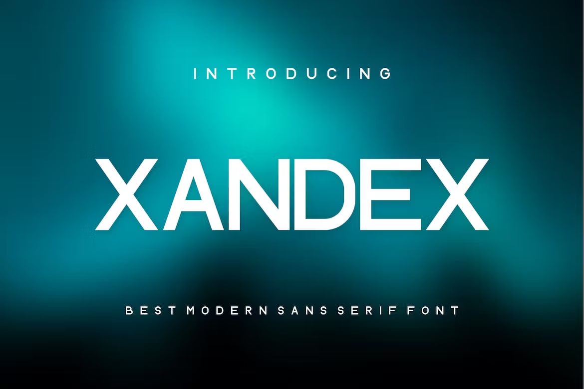 Скачайте бесплатно шрифт Xandex Font - современный и стильный