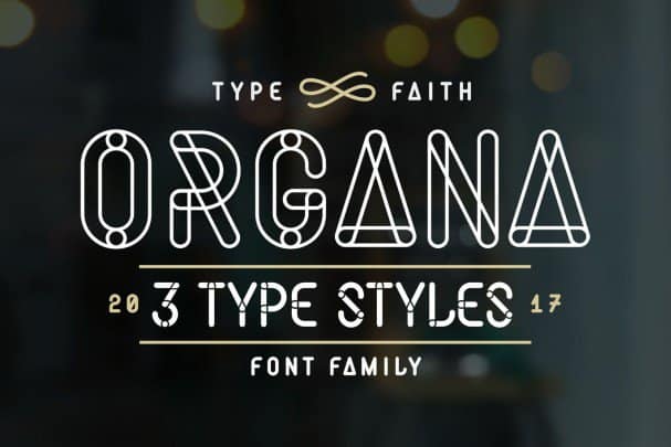 Download Organa Caps Font Free - Stylish Geometric Typeface