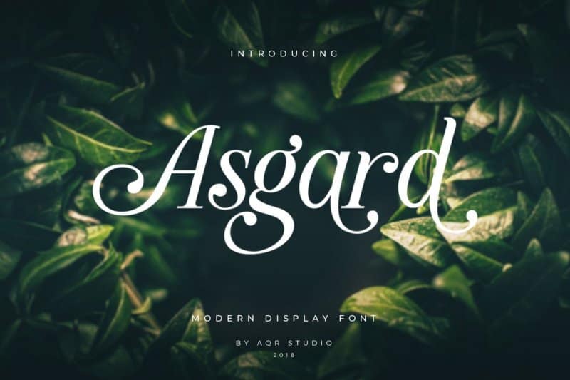 Asgard Display Schriftart