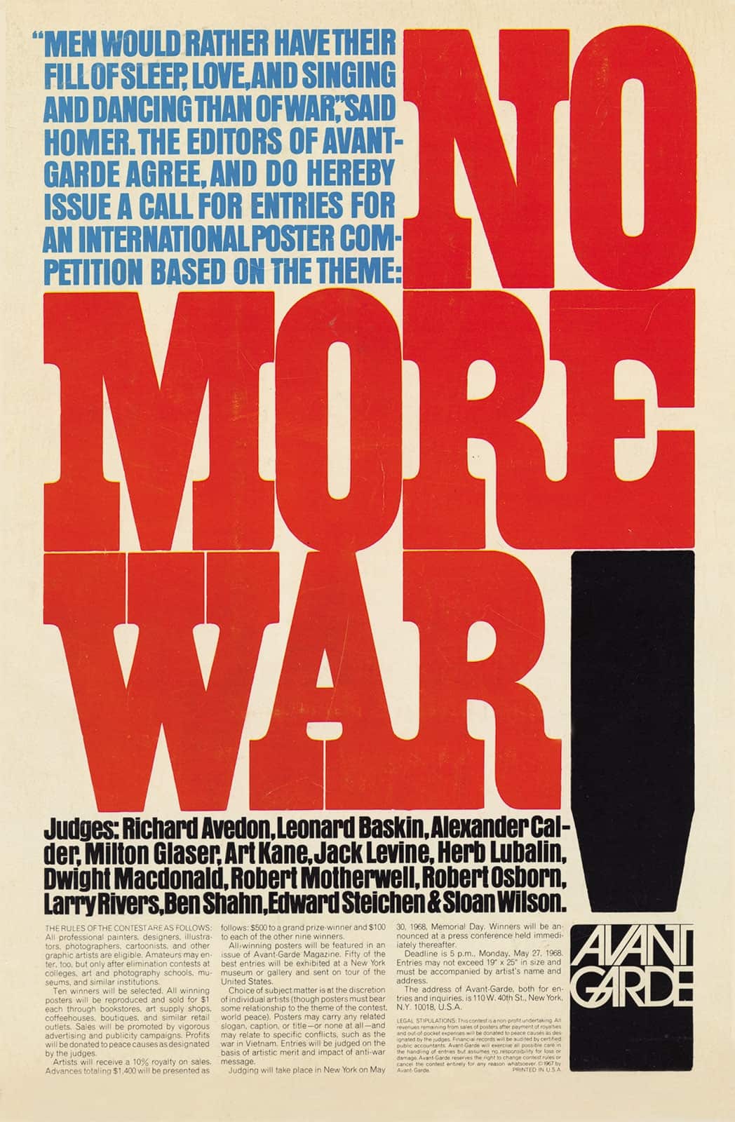 Avant Garde 1968 Herb Lubalin