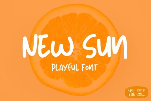 Скачайте бесплатно шрифт New Sun Playful - яркий и игривый дизайн