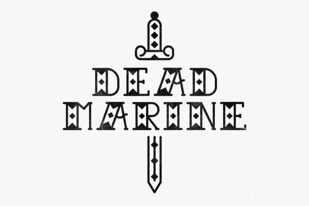 Laden Sie die Dead Marine Font kostenlos herunter - Einzigartiger maritimer Stil