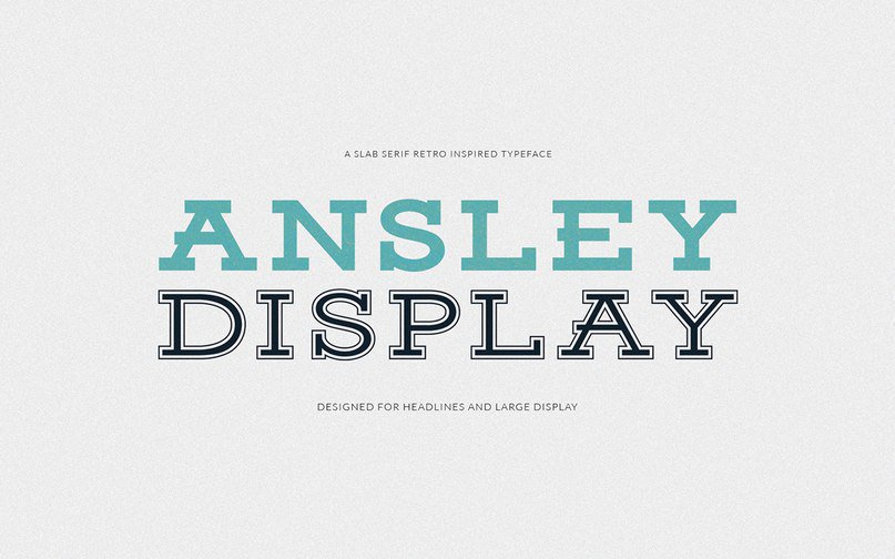 Скачайте бесплатно шрифт Ansley Display - выразительное отображение и стиль