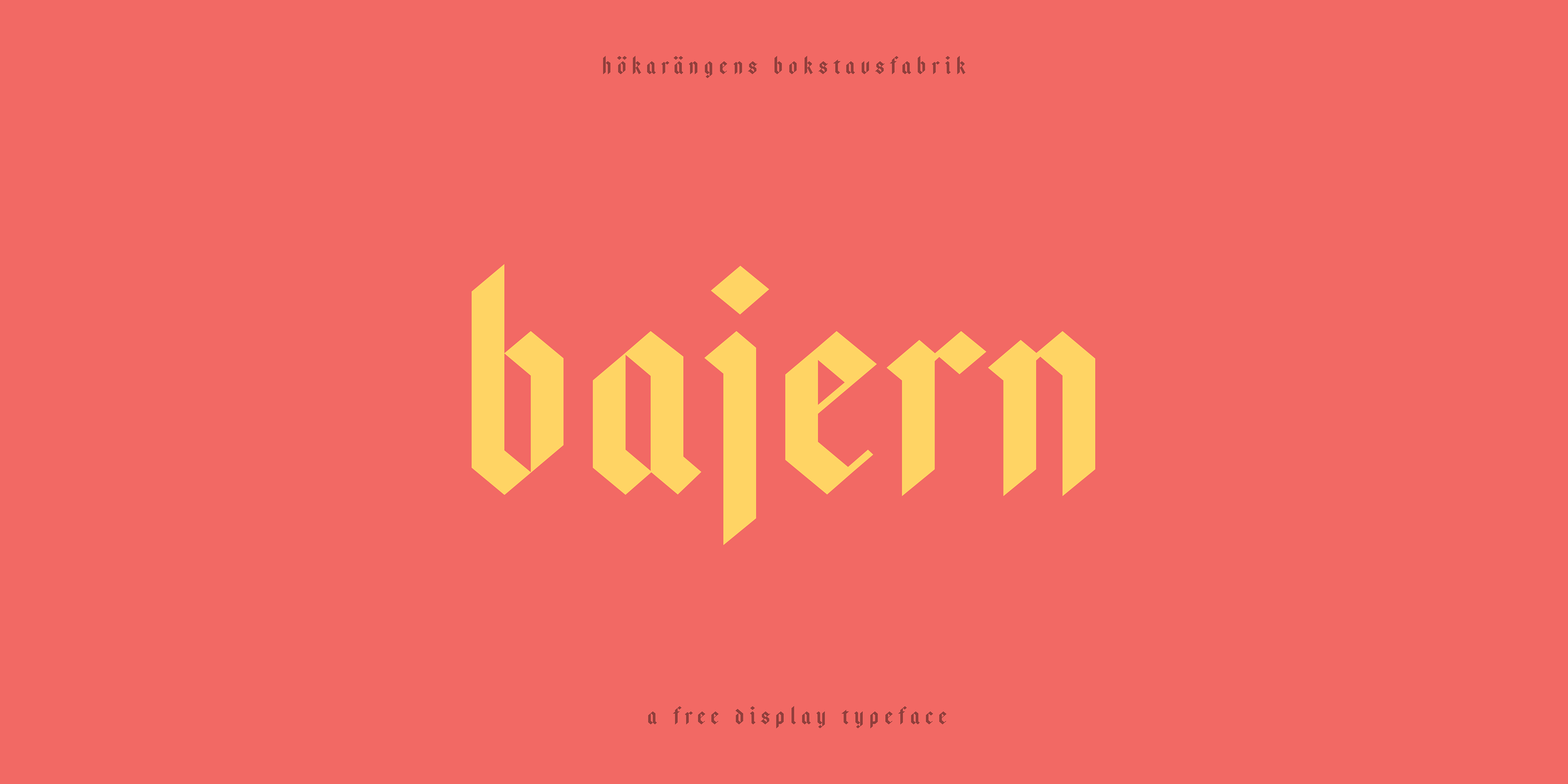 Download Bajern Font Free - Bold, Modern Typeface