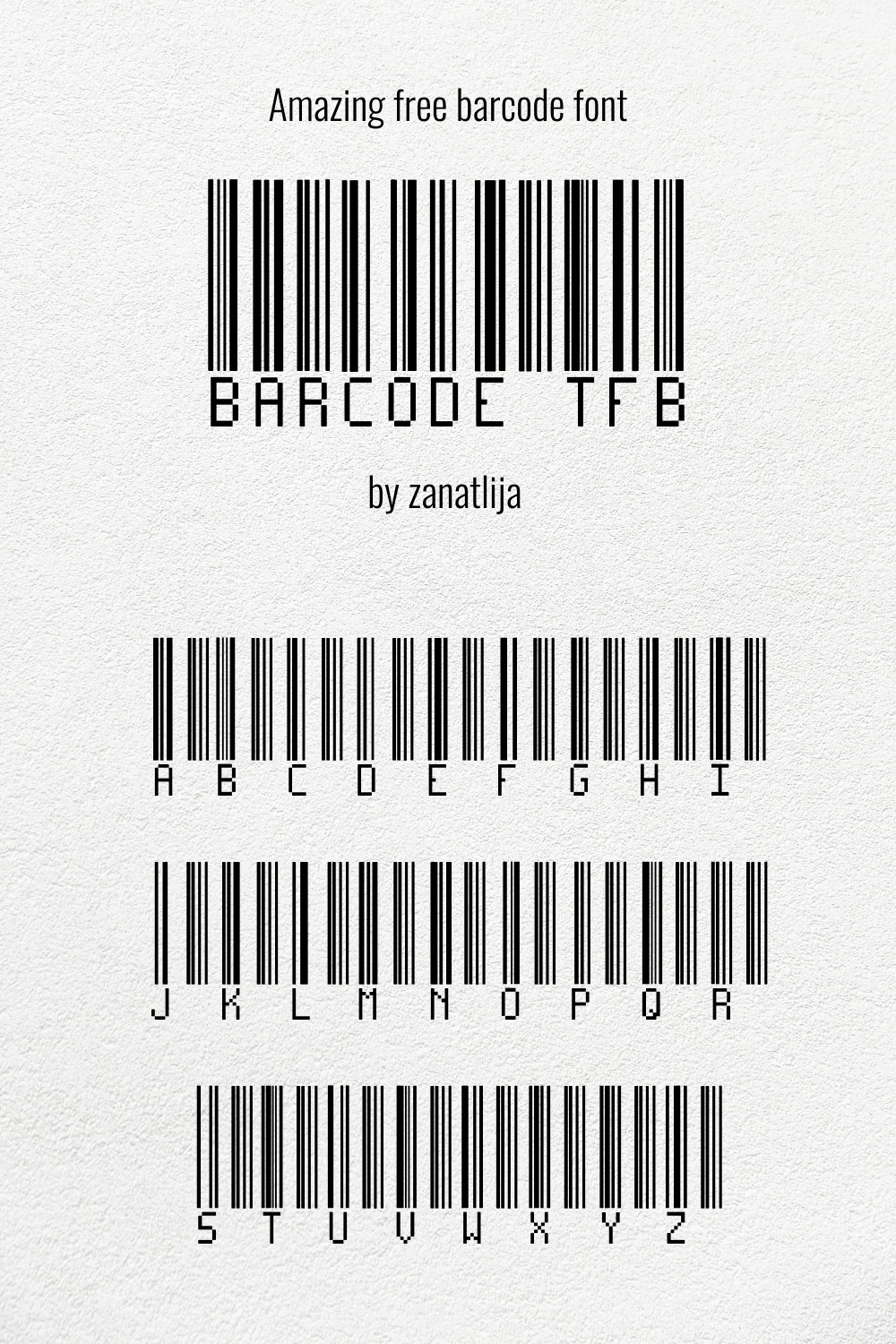 Free Download Barkode Font - Stylish Display Typeface