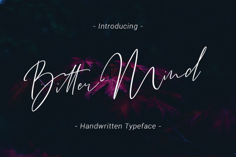 Kostenlos herunterladbare Bitter Mind Schriftart - Stilvoll & Modern