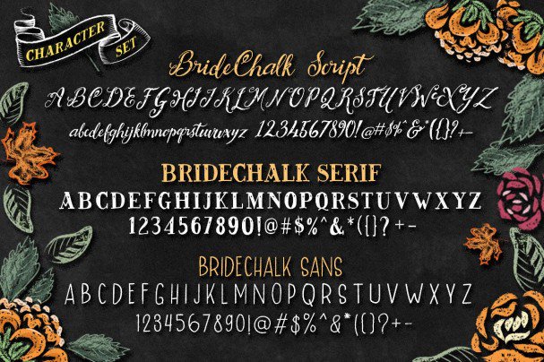 Bridechalk Шрифт