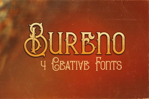 Декоративный шрифт Bureno