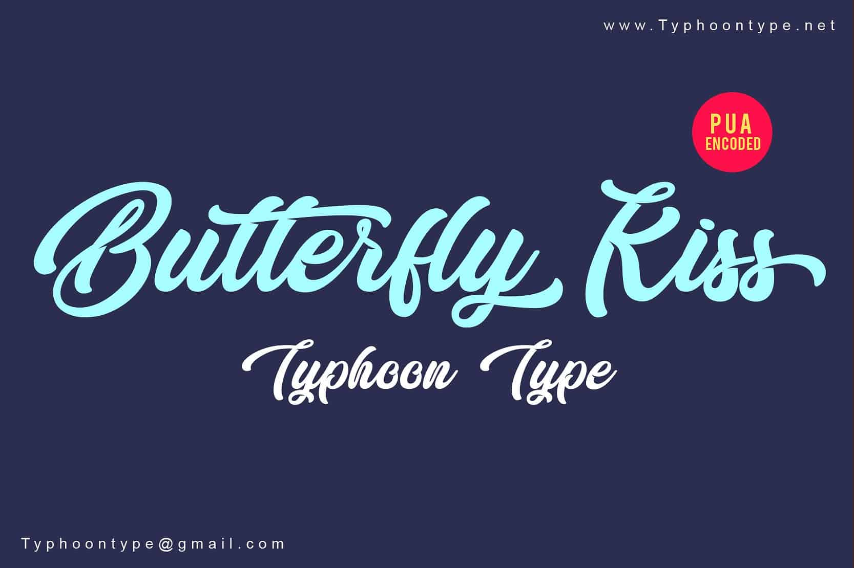 Download Butterfly Kiss Font Free - Charming Script Style