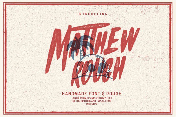 Download Matthew Rough Font Free - Unique Handcrafted Style