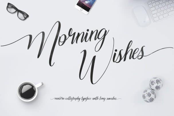 Download Morning Wishes Font Free - Charming and Whimsical