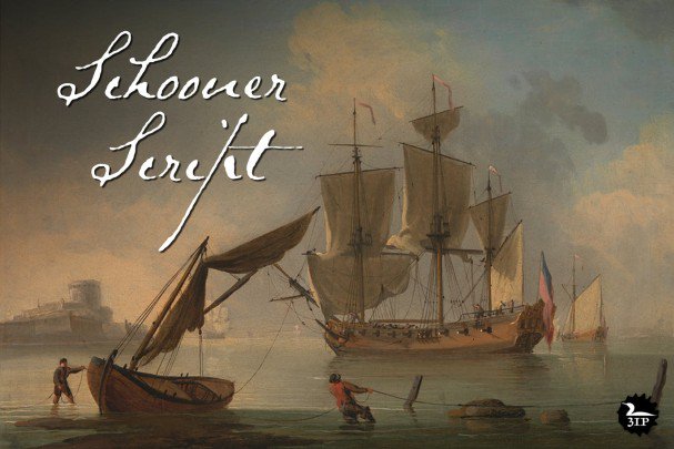 Скачайте бесплатно шрифт Schooner Script – элегантная рукописная типография