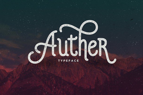 Скачайте бесплатно шрифт Auther Typeface – уникальный шрифт для проектов