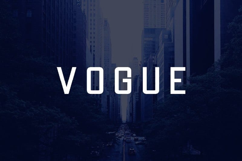 Download Vogue Font Free - Stylish Serif for Chic Designs