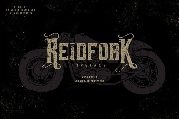 Скачайте шрифт Reidfork Typeface - стильный и современный шрифт