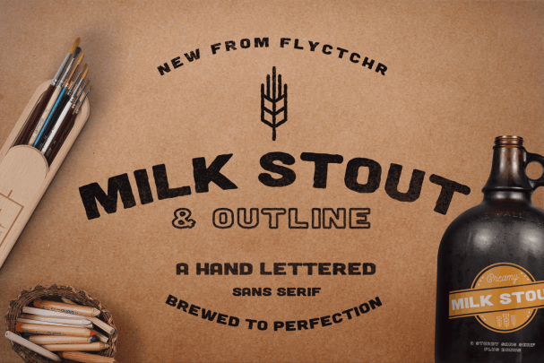 Download Milk Stout Font Free - Unique Rustic Design