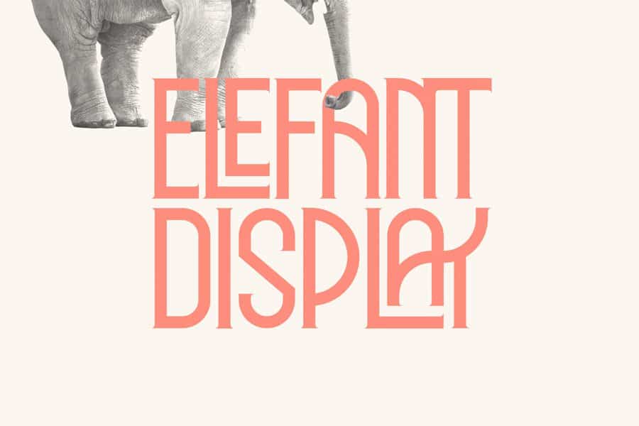 Download Elephant Font Free - Bold and Playful Design