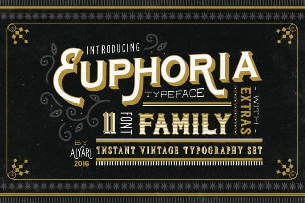 Euphoria Schriftfamilie