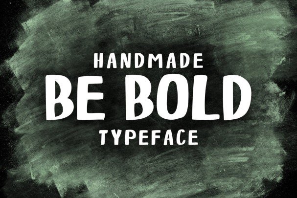 Download Be Bold Handmade Font Free - Unique Creative Style