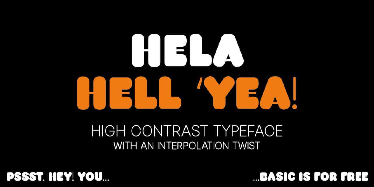 Download Hela Font Free - Modern Elegance for Designers