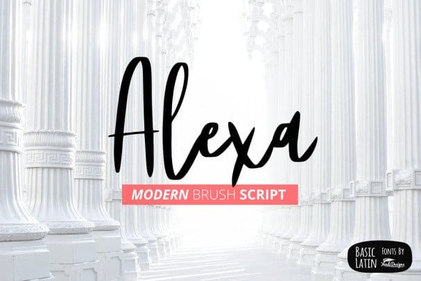 Скачайте бесплатно шрифт Alexa Modern Brush Script – стильный и рукописный