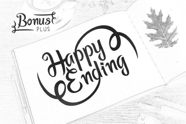 Скачайте Happy Ending Typeface – игривый и стильный шрифт бесплатно