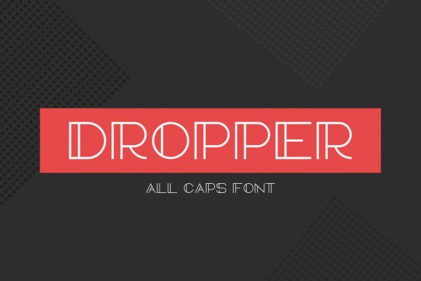 Dropper: Kostenlose Schriftart für kreatives Design herunterladen