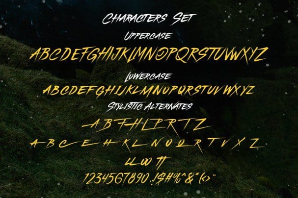 Floresh Typeface Brush Font