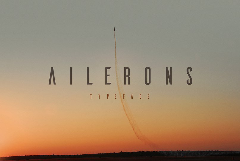 Download Ailerons Font Free - Sleek Geometric Typeface