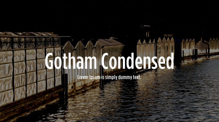 Laden Sie Gotham Condensed kostenlos herunter - Stilvolle Schrift für modernes Design