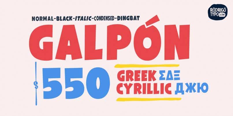 Download Galpon Font Free - Versatile and Trendy Type