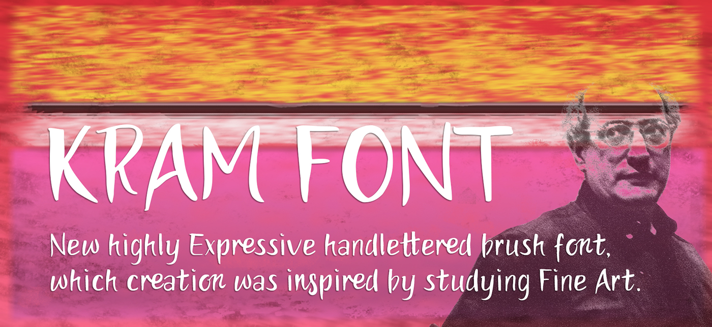 Download kraM Font Free - Unique Handwritten Style