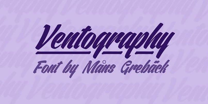 Download Ventography Font Free - Versatile Display Typeface