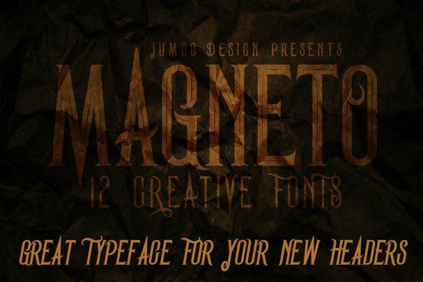 Magneto Vintage Style Font