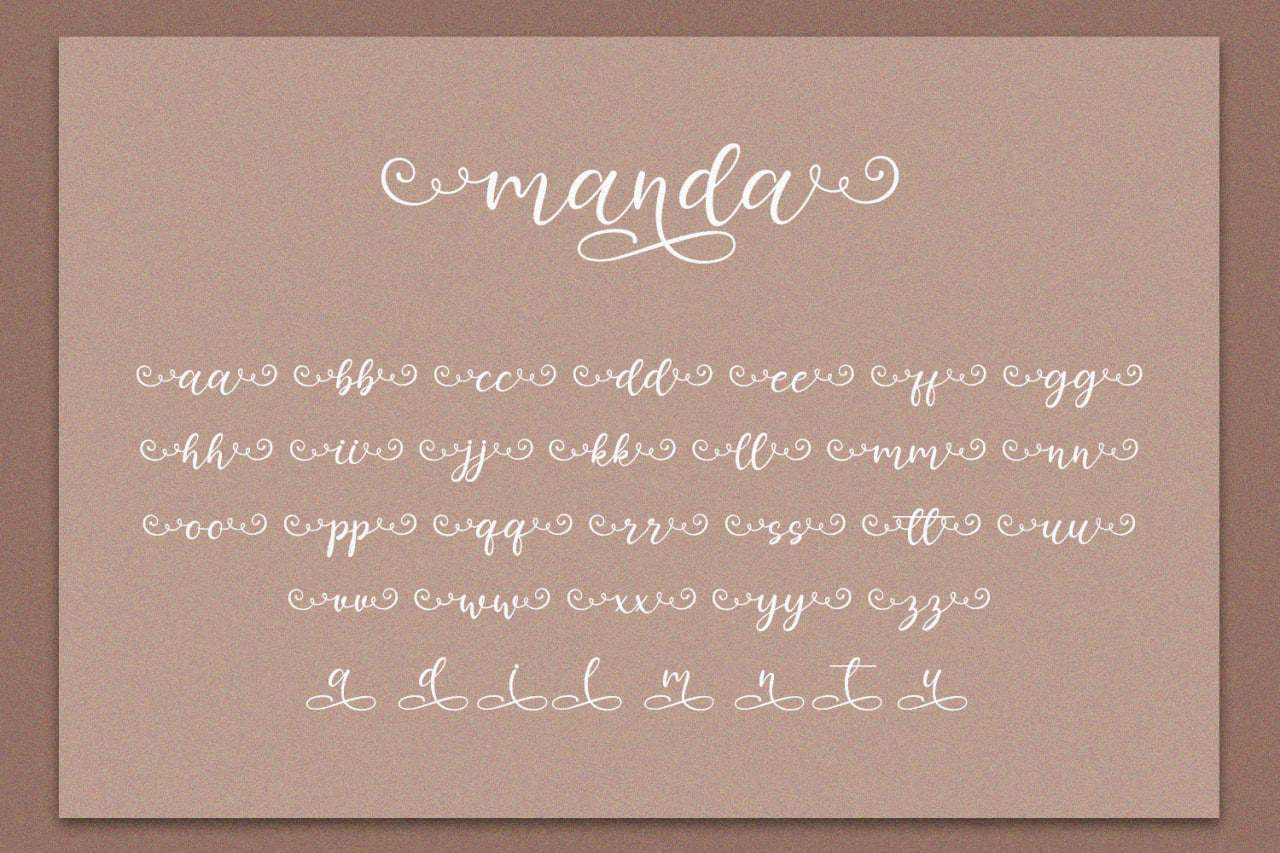 Download Manda Font Free - Stylish & Versatile Typeface