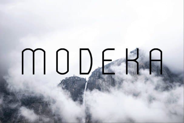 Шрифт Modeka Modern