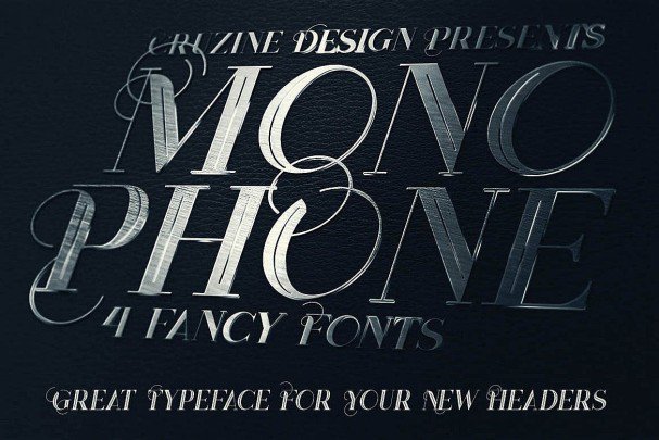 Monophone Fancy Font