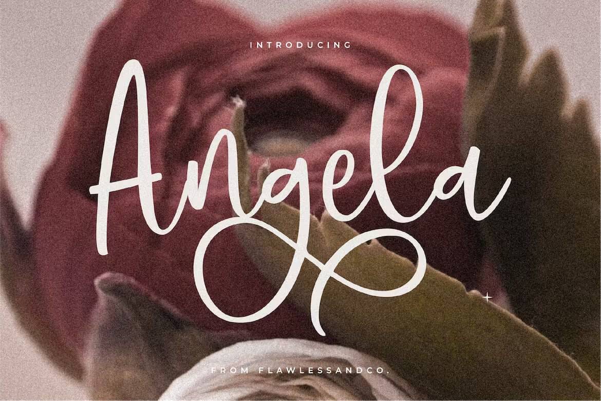 Скачайте бесплатно шрифт Hello Angela - уникальный и стильный набросок