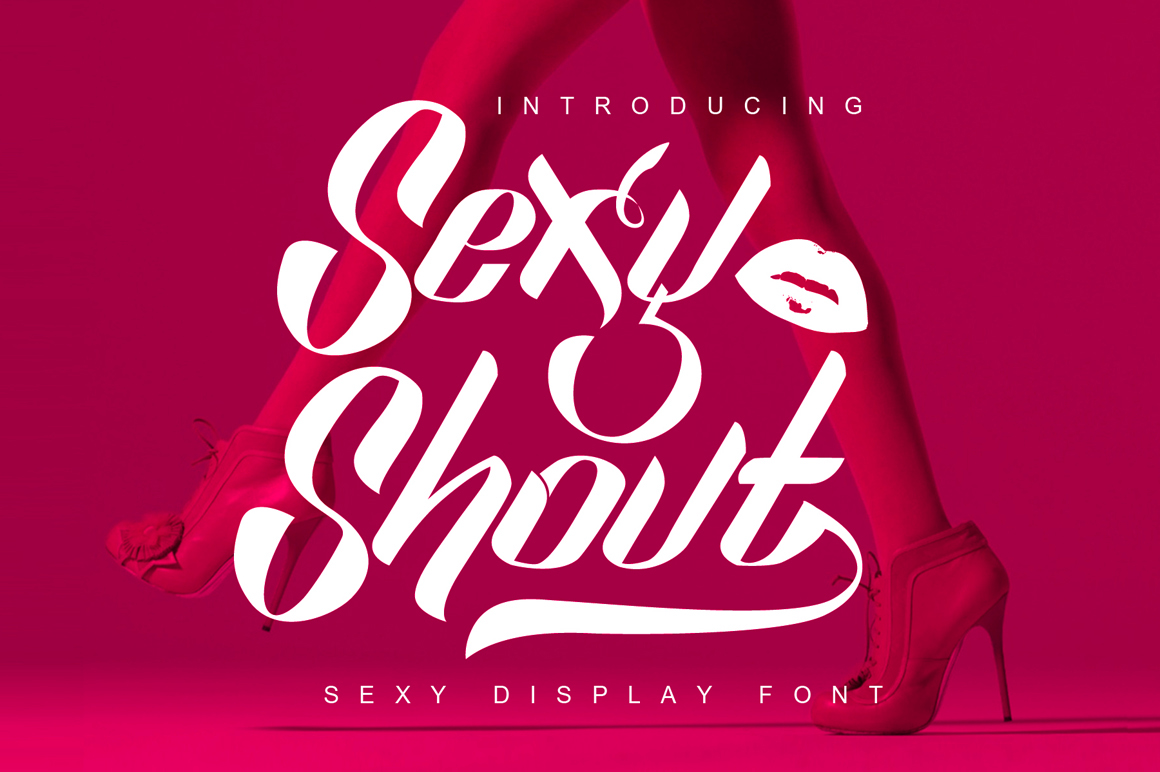 Скачайте бесплатно шрифт Sexy Shout - креативный и игривый стиль