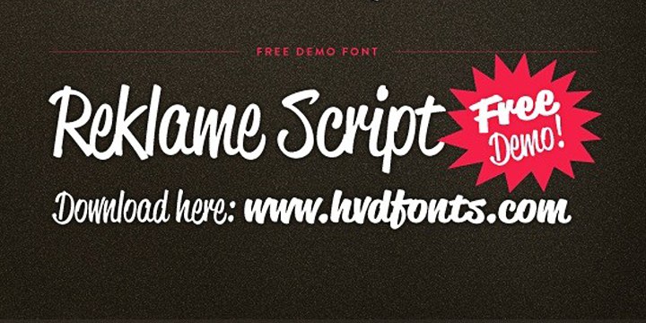 Skachat Shrift Reklame Script Demo Besplatno Schriftart Kostenlos