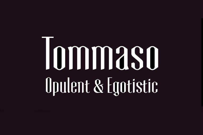 Скачать Шрифт Tommaso Personal License Бесплатно