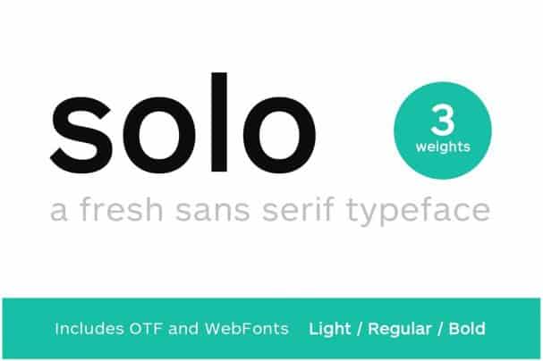 Solo Authentic Sans Serif Schriftart Webfonts