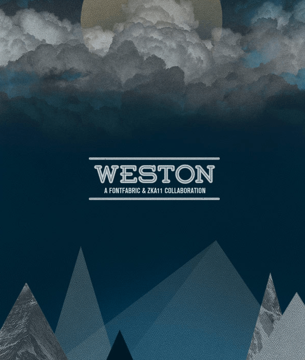 Шрифт Weston