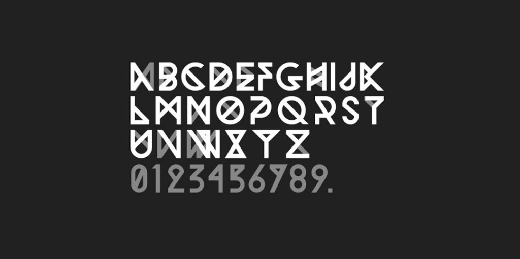 Font Woodwarrior typeface