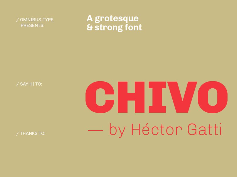 Download Chivo font (typeface)