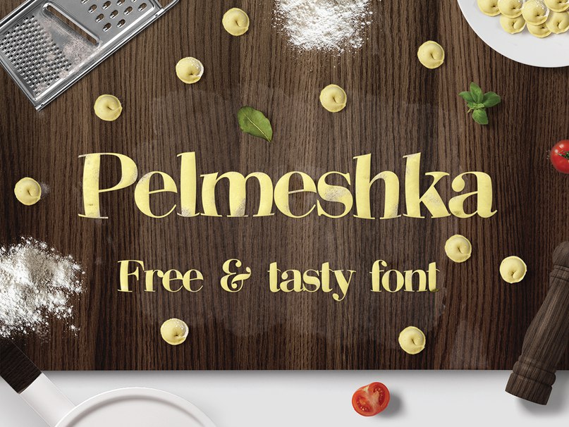 Download Pelmeshka font (typeface)