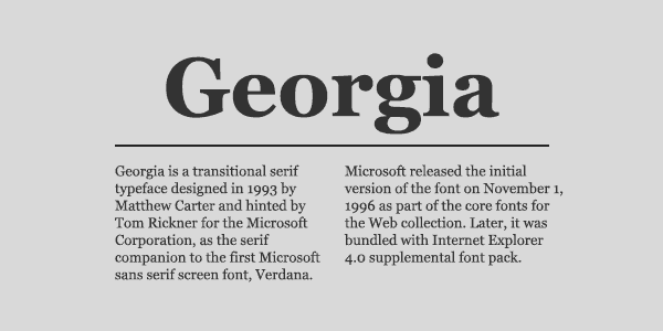 Download Georgia font (typeface)