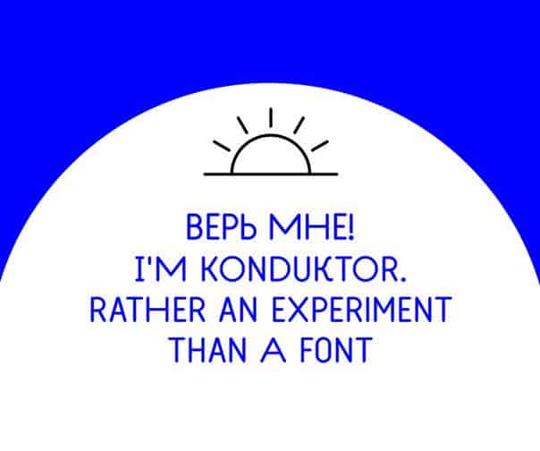 Download konduktor font (typeface)